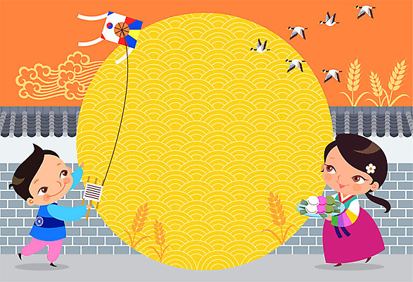 전신 여자 명절 기념일 남자 어린이 여러마리 일러스트 곡류 프레임 사람 이벤트 두명 담장 추석 벼 보름달 비행 한복 즐거움 연날리기 송편 구름문양 기러기 프레임일러스트 전통프레임 국내일러스트 AI파일 한국전통 전통 문양 감정 다수 조류 떡 전통놀이 달 전통의상 파일형식 벡터 구름_자연