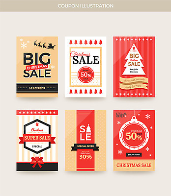 배너 리본 세로배너 크리스마스 일러스트 프레임 사람없음 빨간색 세트 라벨 세일 쿠폰 빅세일 할인쿠폰 국내일러스트 AI파일 기념일 컬러 세로 파일형식 벡터