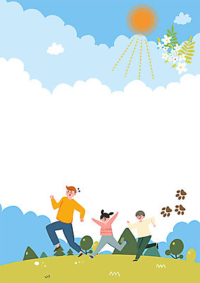 전신 PSD 나무 구름 여자 남자 꽃 딸 아들 어린이 잎 일러스트 가족 하늘 따뜻함 사람 초원 성인 세명 달리기 조깅 태양 화목 아빠 5월 언덕 즐거움 5월행사 가정의달 개발자국 국내일러스트 자연요소 식물 감정 컨셉 관계 모션 이벤트 운동 날짜 발자국 파일형식