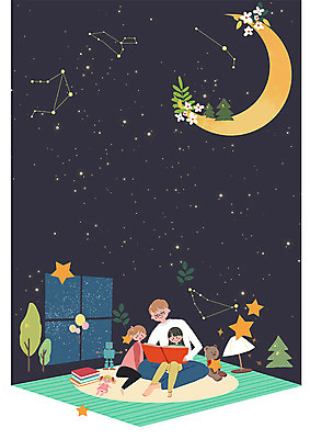 전신 PSD 나무 여자 남자 딸 별 어린이 인형 일러스트 창문 가족 전등 따뜻함 사람 앉기 성인 책 세명 독서 화목 곰인형 별자리 달 아빠 야간 5월 로봇 5월행사 가정의달 책더미 부녀 국내일러스트 자연요소 식물 컨셉 관계 모션 조명 이벤트 날짜 무더기 파일형식