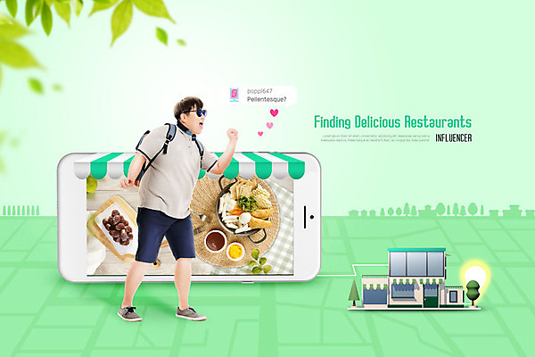 전신 PSD 편집이미지 남자 음식 지도 가방 나뭇잎 한명 사람 20대 성인 옆모습 초록색 스마트폰 유행 상점 한국인 떡볶이 분식 백팩 순대 네비게이션 맛집 소셜네트워크 탐방 성인남자한명만 인플루언서 이미지편집 1 잡화 뷰포인트 컬러 잎 동양인 청년 핸드폰 스마트기기 남자한명만 성인남자만 파일형식 유명인