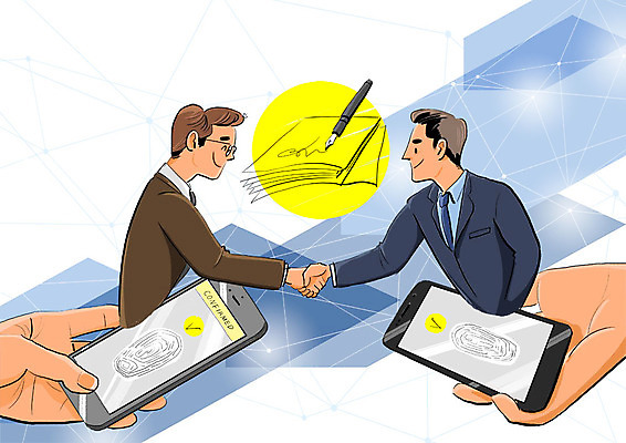 PSD 손 남자 일러스트 회사 비즈니스 악수 기술 사람 정장 상반신 성인 두명 신체부위 스마트폰 펜 거래 업무 직장인 비즈니스맨 발전 스마트 계약 문서 보안 지문인식 폴리곤 4차산업 5G 국내일러스트 직업 옷 산업 컨셉 IT 안전 손짓 핸드폰 스마트기기 필기구 작업 생체인식기술 파일형식