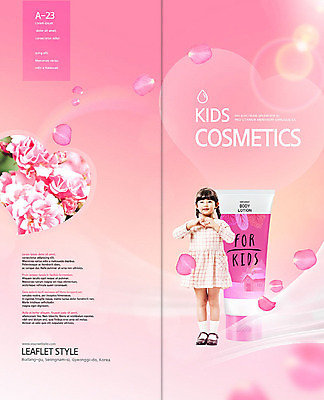 전신 PSD 템플릿 북디자인 응시 출판디자인 여자 표지 꽃잎 어린이 리플렛 분홍색 2단접지 북커버 한명 서기 미소 사람 소녀 팜플렛 뷰티 화장품 한국인 하트 스킨 로션 손하트 어린이용 어린이용품 소녀한명만 이미지템플릿 모양 1 시선 꽃 컬러 모션 표정 동양인 손짓 오브젝트 여자한명만 소녀만 파일형식