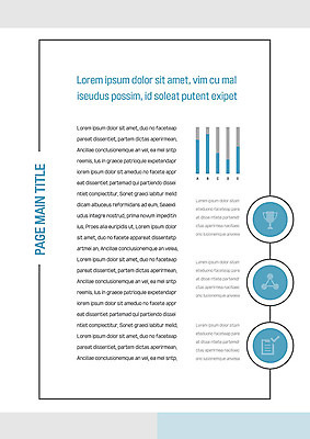 템플릿 내지 비즈니스 그래프 사람없음 파란색 회색 원형 트로피 프레젠테이션 문서템플릿 서식 레이아웃 문서 제안서 이미지템플릿 AI파일 도형 컬러 상_우승 파일형식 벡터