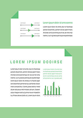 템플릿 내지 비즈니스 그래프 사람없음 초록색 삼각형 프레젠테이션 문서템플릿 서식 레이아웃 제안서 접기 이미지템플릿 AI파일 도형 컬러 모션 파일형식 벡터