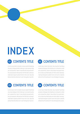 템플릿 내지 비즈니스 사람없음 파란색 노란색 원형 프레젠테이션 문서템플릿 직선 서식 레이아웃 제안서 인덱스 순서 형광 목차 이미지템플릿 AI파일 도형 선 컬러 빛 파일형식 벡터