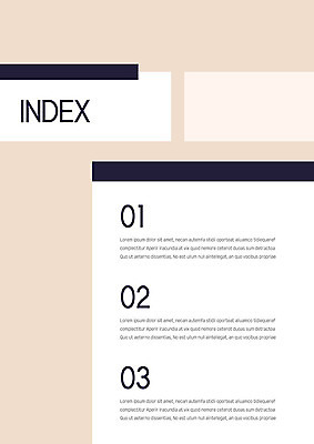 템플릿 내지 비즈니스 사람없음 프레젠테이션 문서템플릿 서식 레이아웃 문서 제안서 인덱스 순서 베이지색 목차 이미지템플릿 AI파일 컬러 파일형식 벡터