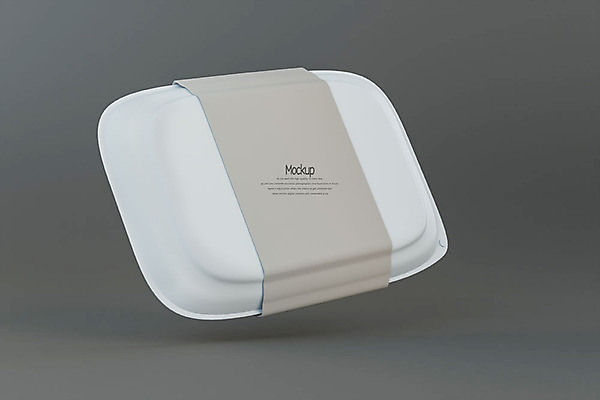 PSD 편집이미지 회색배경 사람없음 한개 3D소스 3D 용기 플라스틱 디지털합성 패키지 도시락통 목업 편집3D 1 그릇 백그라운드 재질 회색 용기_그릇 파일형식