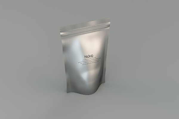 PSD 편집이미지 회색배경 사람없음 한개 3D소스 3D 디지털합성 패키지 알루미늄 목업 지퍼백 커피백 편집3D 1 백그라운드 회색 커피용품 파일형식
