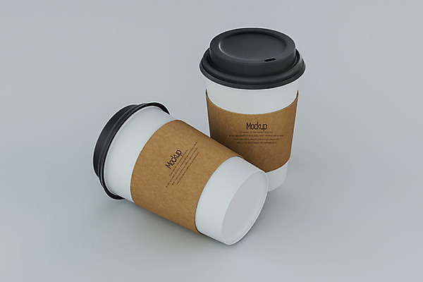 PSD 편집이미지 커피 회색배경 사람없음 3D소스 3D 두개 디지털합성 테이크아웃 컵뚜껑 컵홀더 테이크아웃컵 목업 쓰러짐 편집3D 음료 백그라운드 2 모션 컵 회색 뚜껑 홀더 파일형식