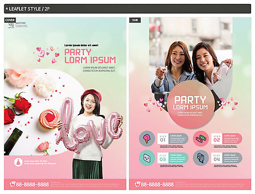 템플릿 여자 꽃 ZIP 포스터 리플렛 분홍색 여러송이 사랑 미소 사람 상반신 20대 성인 세명 친구 쇼핑백 장미 파티 한국인 샴페인 컵케이크 즐거움 전단템플릿 전단 풍선 성인여자만 인디자인 INDD 파티룸 이미지템플릿 식물 감정 컬러 다수 가방 관계 주류 표정 동양인 이벤트 청년 케이크 홍보물 여자만 성인만 파일형식