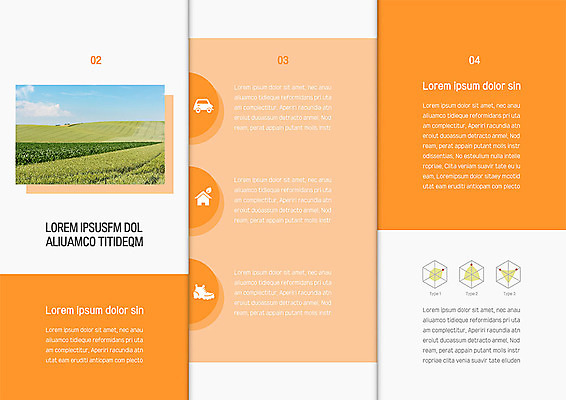 템플릿 표지디자인 북디자인 출판디자인 유럽 내지 리플렛 해외여행 여행 북커버 3단접지 그래프 팜플렛 초원 사람없음 주황색 체코 모라비아 이미지템플릿 AI파일 해외 나라 컬러 파일형식 벡터