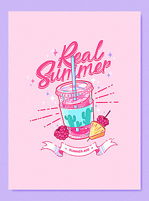 영어 포스터 음료 분홍색 과일 일러스트 선인장 빨대 타이포그라피 사람없음 여름 라벨 얼음 카페 시원함 파인애플 에이드 청량음료 테이크아웃컵 국내일러스트 AI파일 자연요소 식물 문자 계절 컬러 프레임 컵 상점 열대과일 파일형식 벡터