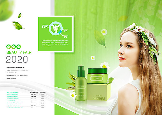 PSD 서양인 외국인 템플릿 표지디자인 북디자인 출판디자인 여자 내지 리플렛 잎 북커버 자연 그래프 나뭇잎 한명 팜플렛 잔디 20대 성인 초록색 뷰티 세일 화관 화장품 스킨케어 내추럴 수분크림 성인여자한명만 이미지템플릿 식물 1 꽃 컬러 사람 인종 청년 생태계 여자한명만 성인여자만 파일형식