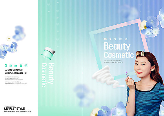 PSD 템플릿 표지디자인 북디자인 출판디자인 여자 표지 꽃 리플렛 하늘색 북커버 한명 미소 팜플렛 20대 성인 파란색 뷰티 세일 화장품 한국인 립스틱 화사함 헤어롤 수분크림 성인여자한명만 이미지템플릿 식물 1 컬러 컨셉 표정 사람 동양인 청년 미용용품 여자한명만 성인여자만 파일형식
