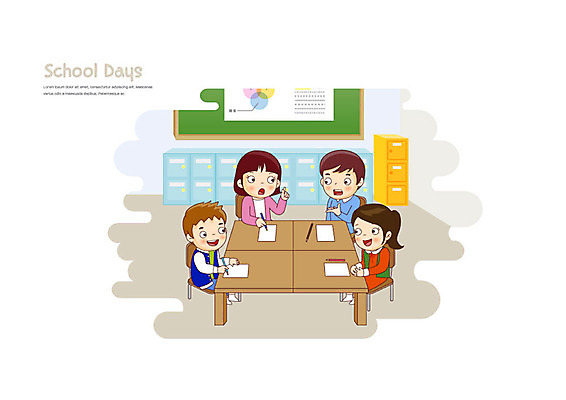 학생 여학생 여자 교육 남자 초등학생 어린이 남학생 일러스트 교실 학교 초등교육 앉기 소녀 소년 여러명 친구 스쿨라이프 체험 토론 책상 논술 에듀 에듀케이션 어린이만 스쿨팩 국내일러스트 AI파일 라이프스타일 가구 다수 컨셉 관계 모션 사람 파일형식 벡터