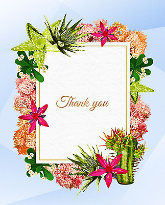 PSD 꽃 여러송이 잎 꽃백그라운드 일러스트 프레임 사람없음 컬러풀 감사카드 감사 꽃프레임 프레임일러스트 국내일러스트 카드프레임 식물 감정 컬러 다수 백그라운드 카드_감사 파일형식