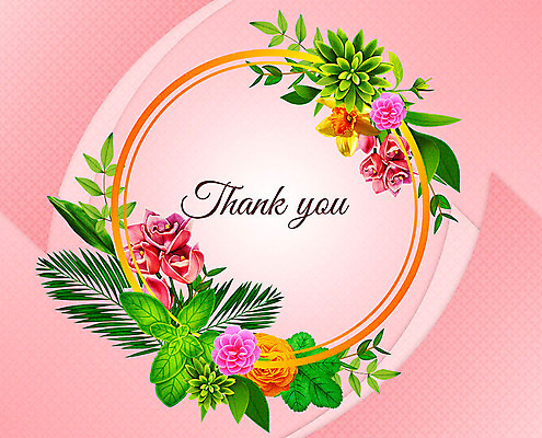 PSD 꽃 여러송이 잎 꽃백그라운드 일러스트 프레임 사람없음 컬러풀 감사카드 감사 꽃프레임 프레임일러스트 국내일러스트 카드프레임 식물 감정 컬러 다수 백그라운드 카드_감사 파일형식