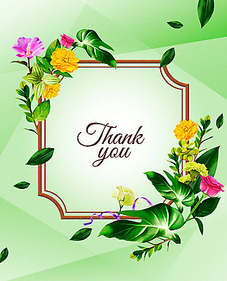 PSD 꽃 여러송이 잎 꽃백그라운드 일러스트 프레임 사람없음 컬러풀 감사카드 감사 꽃프레임 프레임일러스트 국내일러스트 카드프레임 식물 감정 컬러 다수 백그라운드 카드_감사 파일형식