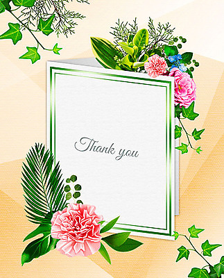 PSD 꽃 여러송이 잎 꽃백그라운드 일러스트 프레임 사람없음 컬러풀 감사카드 감사 꽃프레임 프레임일러스트 국내일러스트 카드프레임 식물 감정 컬러 다수 백그라운드 카드_감사 파일형식