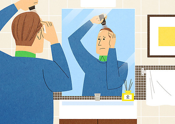 PSD 남자 액자 일러스트 스트레스 한명 성인 수건 약 거울 욕실 슬픔 뿌리기 고민 탈모 탈모클리닉 성인남자한명만 흑채 국내일러스트 1 감정 의학 모션 사람 위생용품 클리닉 증상 남자한명만 성인남자만 파일형식