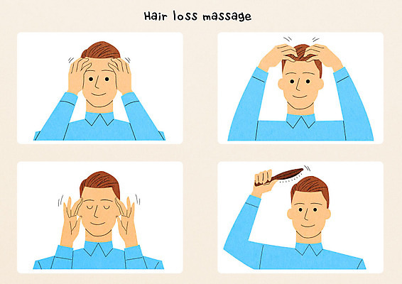 PSD 남자 일러스트 여러명 성인 마사지 예방 순서 두피 두피관리 두피마사지 두피케어 방법 브러쉬빗 탈모 탈모클리닉 매뉴얼 국내일러스트 다수 사람 클리닉 헤어관리 증상 파일형식