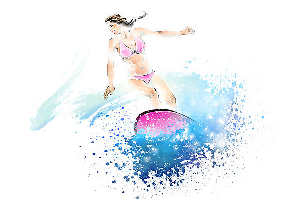 PSD 여자 파도 바다 일러스트 캘리그라피 레저 붓터치 한명 성인 여름 파란색 여름휴가 바캉스 비키니 서핑보드 서핑 시원함 번짐 성인여자한명만 국내일러스트 1 계절 수영복 컬러 휴가 사람 수상스포츠 보드_스포츠 여자한명만 성인여자만 파일형식 효과 여름_계절