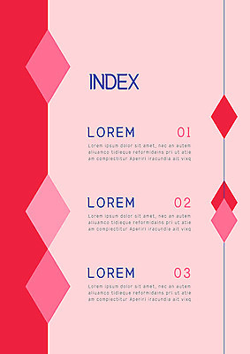 도형 템플릿 내지 선 분홍색 비즈니스 사람없음 프레젠테이션 문서템플릿 서식 레이아웃 문서 제안서 마름모 인덱스 겹침 이미지템플릿 AI파일 컬러 파일형식 벡터
