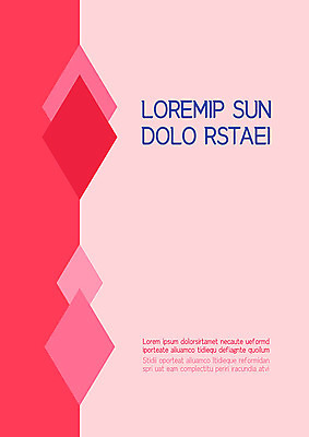 도형 템플릿 표지 선 분홍색 비즈니스 사람없음 프레젠테이션 문서템플릿 서식 레이아웃 문서 제안서 마름모 겹침 이미지템플릿 AI파일 컬러 파일형식 벡터