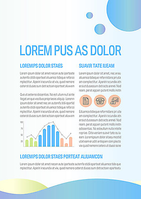 템플릿 내지 물결 곡선 비즈니스 그래프 해변 사람없음 여름 파란색 원형 프레젠테이션 문서템플릿 서식 레이아웃 문서 제안서 그라데이션 이미지템플릿 AI파일 도형 계절 선 바다 컬러 파일형식 벡터