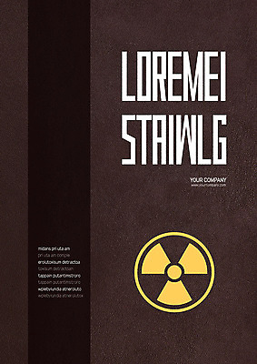 템플릿 표지 비즈니스 사람없음 갈색 발전소 위험 자연재해 프레젠테이션 문서템플릿 서식 레이아웃 문서 제안서 원자력 대피 원자력에너지 이미지템플릿 AI파일 컬러 컨셉 에너지 재해 파일형식 벡터