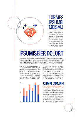 템플릿 내지 비즈니스 그래프 사람없음 파란색 원형 보석 프레젠테이션 문서템플릿 서식 레이아웃 문서 다이아몬드 제안서 이미지템플릿 AI파일 도형 컬러 광석 파일형식 벡터