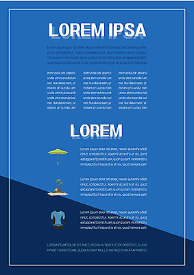 템플릿 수영복 내지 섬 비즈니스 사람없음 여름 파란색 파라솔 프레젠테이션 문서템플릿 서식 레이아웃 문서 제안서 이미지템플릿 AI파일 옷 계절 컬러 파일형식 벡터