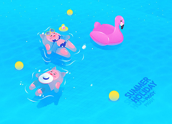 모자 음료 두마리 일러스트 물놀이 수영장 타이포그라피 사람없음 여름 파란색 여름휴가 바캉스 선글라스 돼지 떠있는 비치볼 플라밍고 즐거움 돼지캐릭터 튜브 플라밍고튜브 국내일러스트 AI파일 문자 잡화 계절 감정 안경 컬러 동물캐릭터 2 공 포유류 모션 놀이 조류 휴가 바캉스용품 파일형식 벡터 여름_계절