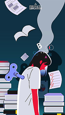 무료이미지 학생 여학생 여자 교육 일러스트 청소년 스트레스 피곤 한명 사람 10대 책 십대라이프스타일 연기 시험지 학원 태엽 노예교육 무기력 부정적 사교육 얼굴없음 십대여자한명만 번아웃증후군 증후군 국내일러스트 AI파일 1 라이프스타일 감정 컨셉 질병 사회이슈 여자한명만 십대여자만 파일형식 벡터