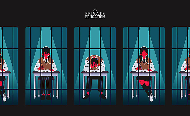 학생 여학생 여자 교육 남자 남학생 일러스트 청소년 스트레스 피곤 사람 여러명 책 십대라이프스타일 감옥 구속 책상 학원 노예교육 무기력 부정적 사교육 얼굴없음 십대만 번아웃증후군 증후군 국내일러스트 AI파일 라이프스타일 감정 가구 다수 컨셉 질병 사회이슈 파일형식 벡터