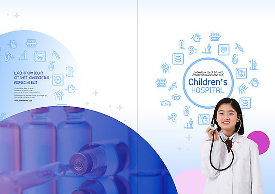 PSD 템플릿 표지디자인 북디자인 출판디자인 여자 표지 리플렛 북커버 의학 청진기 청소년 병원 주사기 한명 팜플렛 10대 파란색 약 한국인 의사 소아과 십대여자한명만 이미지템플릿 1 컬러 의료기기 사람 동양인 의료진 여자한명만 십대여자만 파일형식