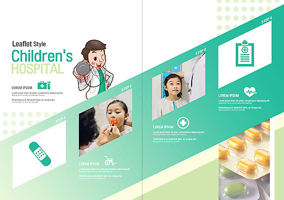 PSD 템플릿 표지디자인 북디자인 출판디자인 여자 남자 내지 어린이 리플렛 북커버 의학 병원 팜플렛 여러명 성인 치료 초록색 알약 진료 한국인 의사 반창고 검사_조사 소아과 이미지템플릿 컬러 다수 사람 동양인 약 의료진 의료용품 파일형식