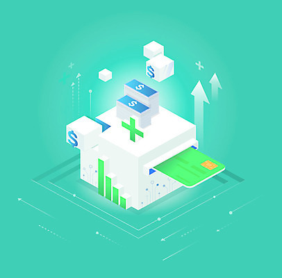 일러스트 그래프 사람없음 금융 파란색 달러 신용카드 플러스 스마트 입체 모던 상승 심플 전자 아이소메트릭 민트색 국내일러스트 AI파일 기호 컬러 컨셉 돈 경제 파일형식 벡터