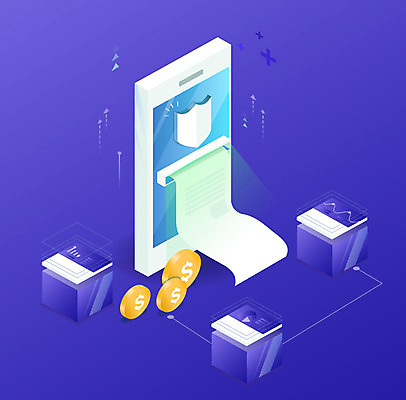 일러스트 모바일 그래프 사람없음 금융 파란색 스마트폰 사각형 보라색 자료 플러스 입체 모던 보안 상승 심플 시스템 아이소메트릭 국내일러스트 AI파일 도형 기호 컬러 컨셉 안전 경제 핸드폰 스마트기기 파일형식 벡터