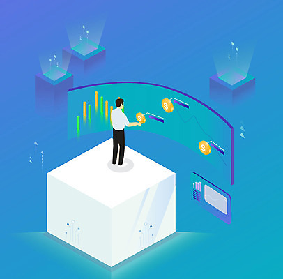 남자 일러스트 그래프 한명 사람 성인 생활 금융 파란색 달러 사각형 가리킴 입체 확인 모던 상승 심플 전자 아이소메트릭 시장상황 성인남자한명만 국내일러스트 AI파일 도형 1 컬러 컨셉 돈 손짓 경제 남자한명만 성인남자만 파일형식 벡터