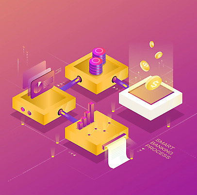 분홍색 이동 일러스트 그래프 사람없음 금융 스마트폰 달러 주황색 자료 신용카드 입체 모던 상승 심플 전자 아이소메트릭 전송 경로 모바일뱅킹 국내일러스트 AI파일 컬러 컨셉 돈 경제 핸드폰 스마트기기 뱅킹 파일형식 벡터