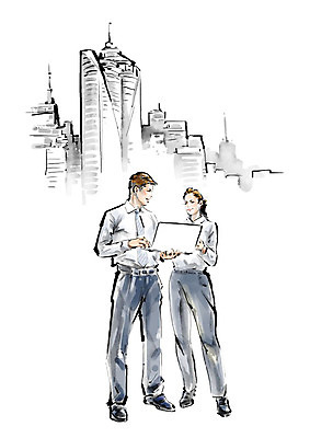 전신 PSD 여자 남자 일러스트 캘리그라피 회의 붓터치 직장 흑백 사람 성인 두명 건물 비즈니스라이프 노트북 도시 업무 직장인 비즈니스맨 비즈니스우먼 사회 도심 토론 번짐 성인만 국내일러스트 직업 라이프스타일 건축물 회사 비즈니스 촬영기법 전자제품 작업 공동체 파일형식 효과