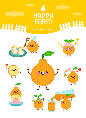캐릭터 빵 스티커 과일 일러스트 사람없음 세트 귀여움 케이크 여러개 주스 향수 유기농 과일캐릭터 한라봉 이모티콘 과즙 과즙기 한라봉캐릭터 아기자기 일러캐릭터 AI파일 웰빙 음료 음식 다수 컨셉 디저트 화장품 파일형식 벡터