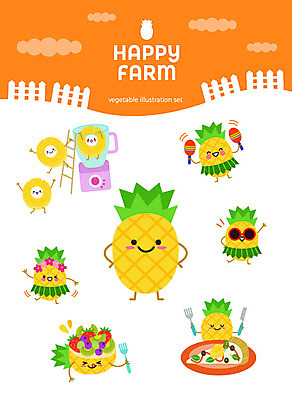 캐릭터 포크 스티커 과일 일러스트 피자 사람없음 세트 선글라스 귀여움 여러개 믹서 유기농 과일캐릭터 이모티콘 훌라춤 과일샐러드 파인애플캐릭터 하와이안피자 아기자기 일러캐릭터 AI파일 식기 웰빙 안경 다수 컨셉 패스트푸드 서양음식 샐러드 춤 파일형식 벡터