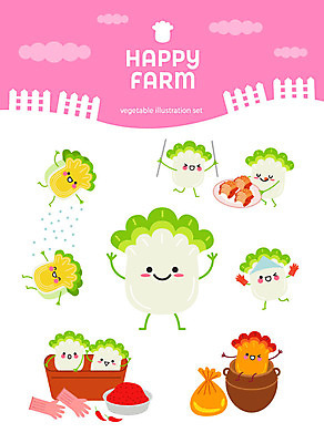 캐릭터 스티커 채소 일러스트 고추 김치 사람없음 세트 귀여움 여러개 항아리 배추 유기농 고무장갑 김장 이모티콘 채소캐릭터 고춧가루 배추캐릭터 아기자기 일러캐릭터 AI파일 웰빙 한식 장갑 다수 컨셉 도자기 가루 고무 파일형식 벡터