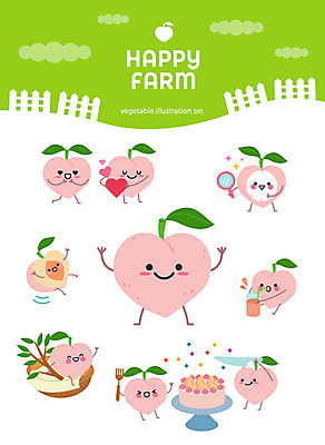 캐릭터 프로포즈 스티커 일러스트 사람없음 세트 바구니 귀여움 케이크 여러개 거울 하트 유기농 복숭아 과일캐릭터 마스크팩 이모티콘 복숭아주스 복숭아캐릭터 아기자기 일러캐릭터 AI파일 모양 웰빙 다수 컨셉 과일 디저트 과일주스 팩 파일형식 벡터