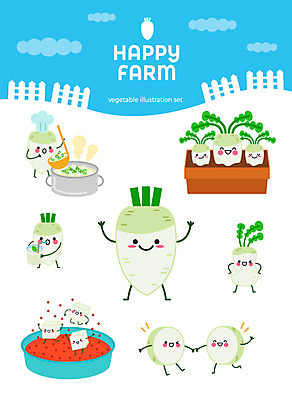캐릭터 화분 스티커 일러스트 사람없음 세트 귀여움 여러개 무 깍두기 유기농 이모티콘 채소캐릭터 고춧가루 무캐릭터 무국 무즙 슈퍼푸드 아기자기 일러캐릭터 AI파일 웰빙 다수 컨셉 채소 김치 뿌리채소 가루 즙 국물 건강식품 파일형식 벡터