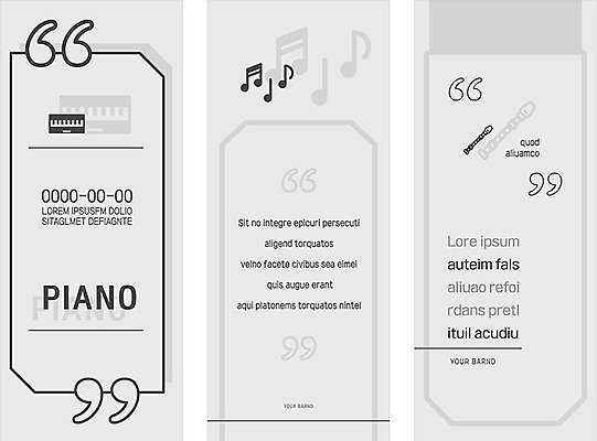템플릿 배너 배너템플릿 세로배너 악기 음악 음표 취미 사람없음 회색 현수막 건반 피아노 리코더 큰따옴표 배너세트 AI파일 기호 컬러 문화예술 세로 세트 건반악기 목관악기 파일형식 벡터