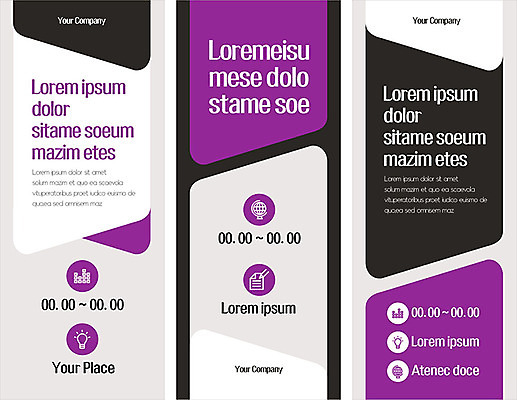 도형 템플릿 배너 배너템플릿 세로배너 사람없음 컬러풀 현수막 원형 겹침 배너세트 AI파일 컬러 세로 세트 파일형식 벡터